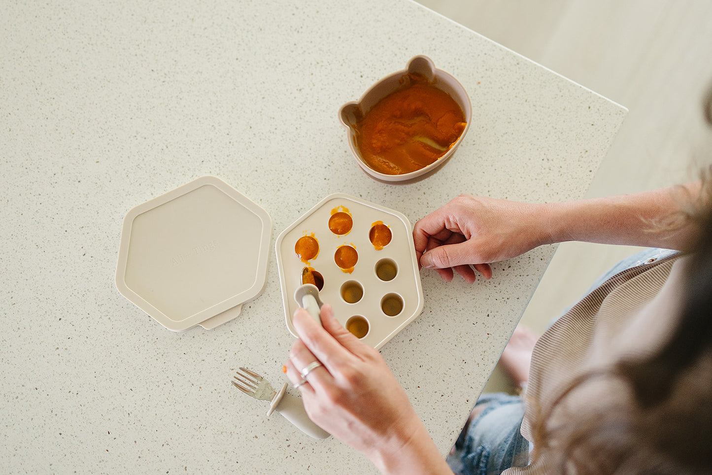 baby freezer tray for purees and snacks
