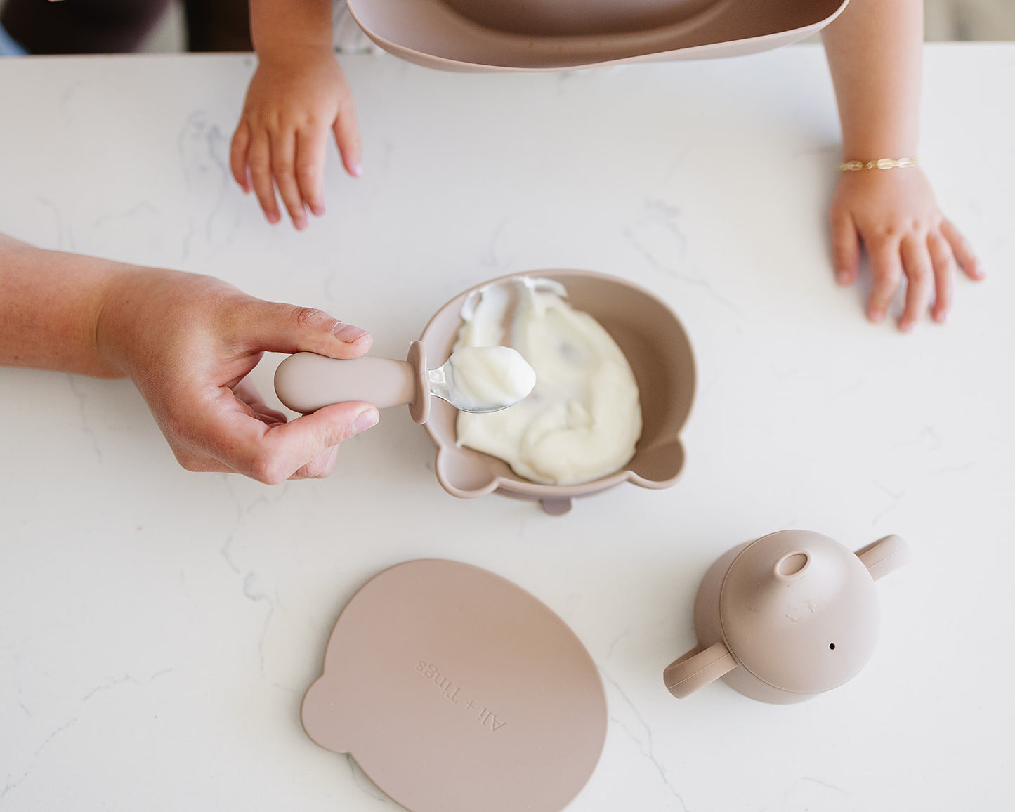 Ali + Tings microwave safe baby bowl