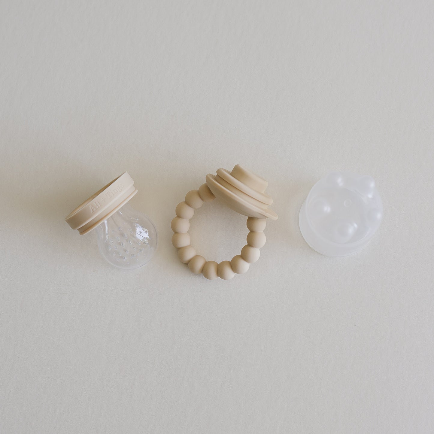 BPA-free baby food feeder with soft nipple