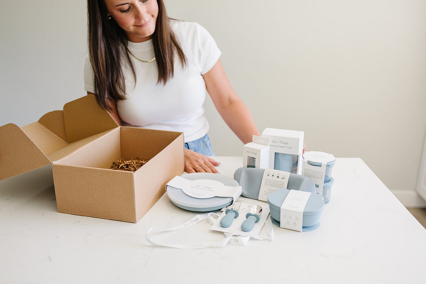 Tiny Moments Kit – 7-Piece Silicone Baby Feeding & Gift Set