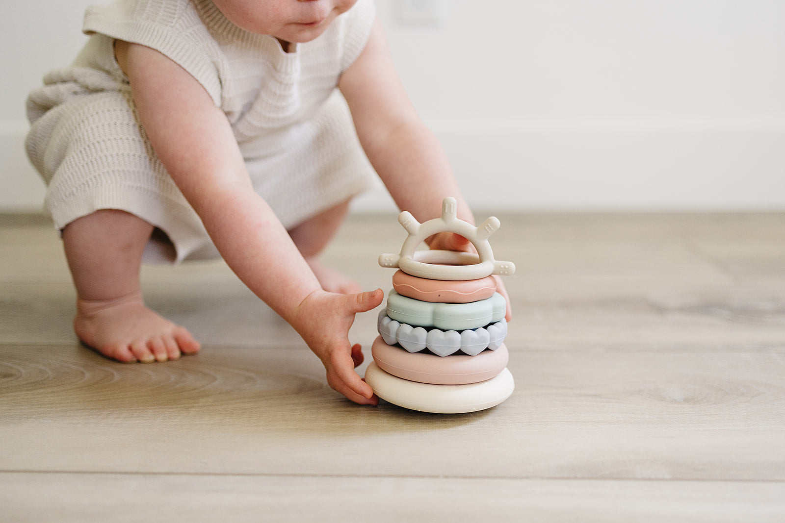 Stacking Rings – Silicone Baby Teether & Learning Toy | 6M+ BPA-Free ...